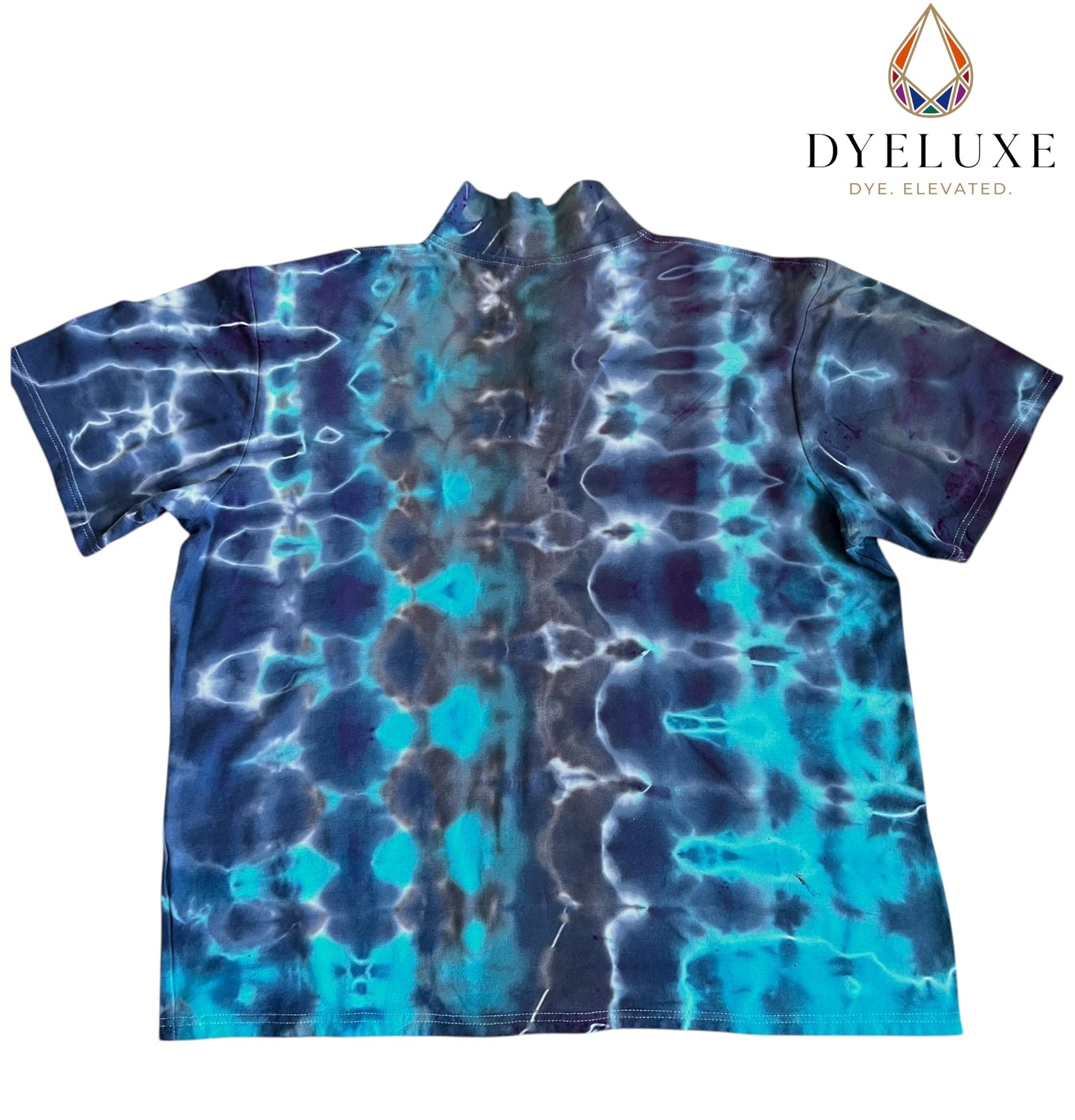 DyeLuxe Men’s Polo - Blue Wave