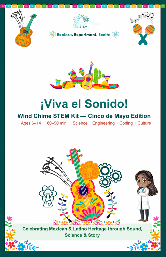¡Viva el Sonido! Wind Chime STEM Kit
 – Where sound meets science, and culture comes alive!