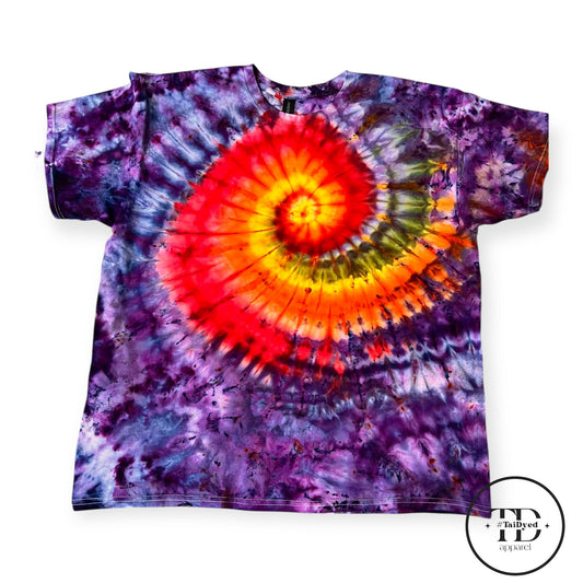 Ice Dyed Fire Galaxy Spiral