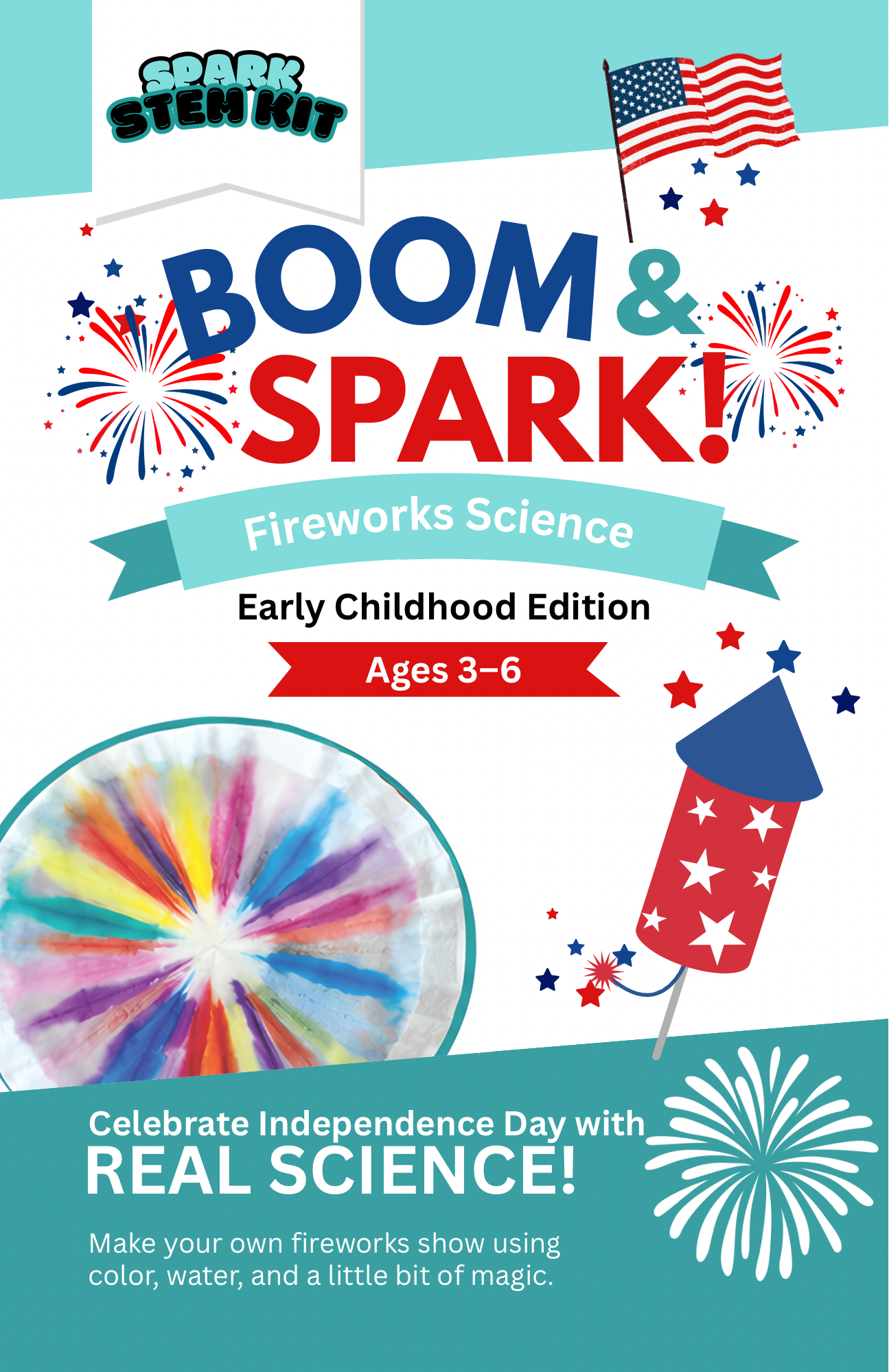 Boom & Spark! Fireworks STEM Kit for Little Engineers